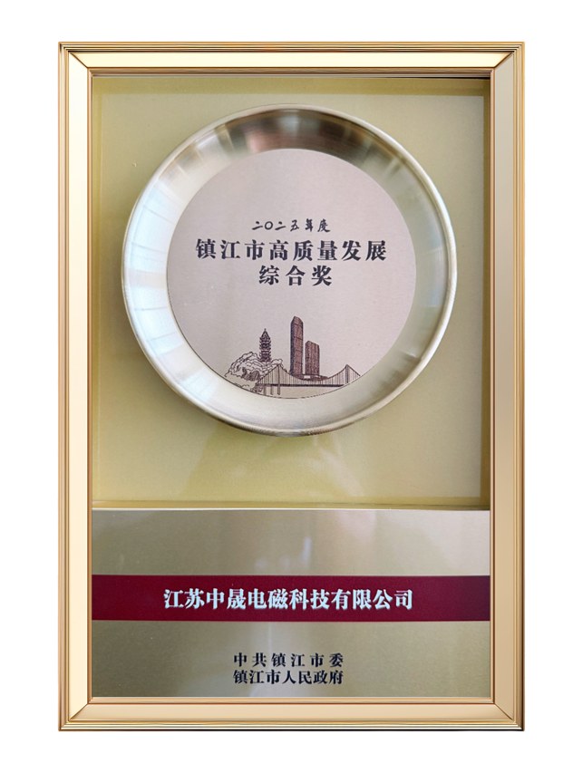 镇江高质量发展综合奖奖牌